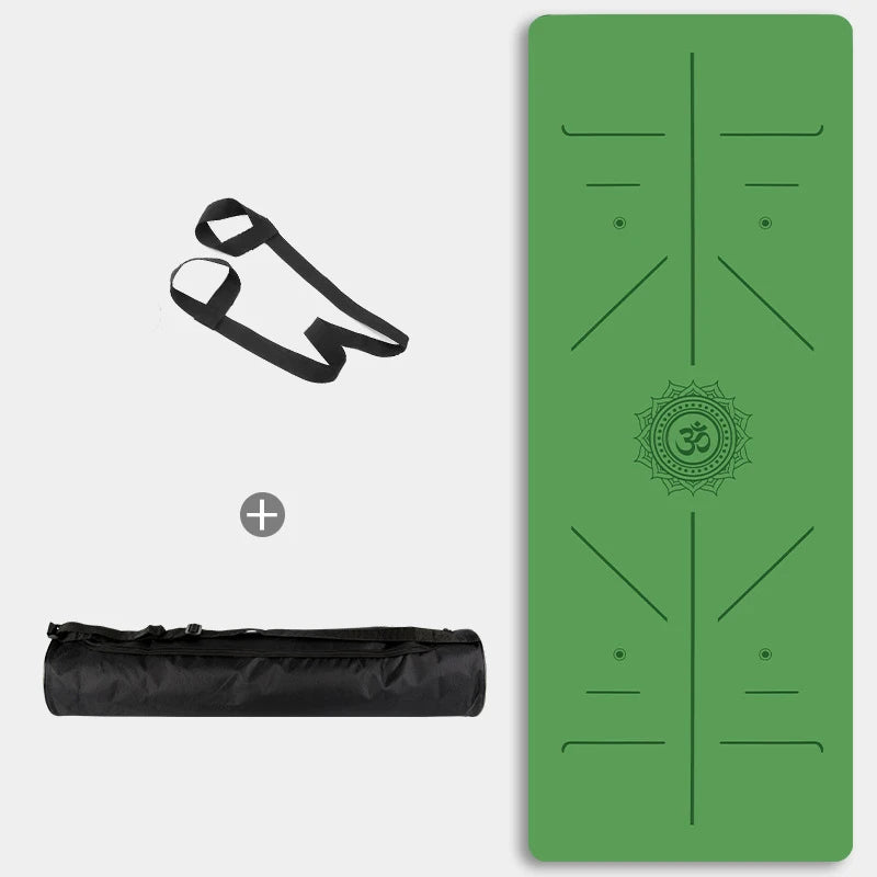 Yoga Mat Non Slip Eco Friendly Fitness Exercise Mat with Carrying Strap Pro Yoga Mats for Women Workout Mats for Home Pilates