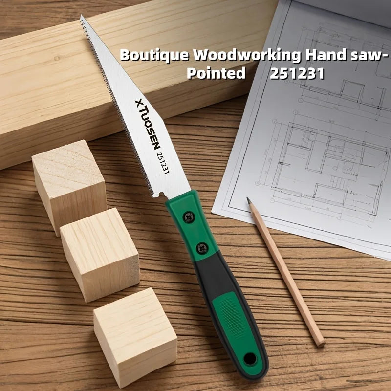 Three-piece or single-piece Japanese saws, hardwood fine-toothed saws,portable cutting tools with anti-slip wooden handles