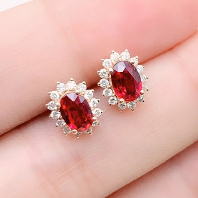 Palace Retro Luxulite Full Drilling Water Drop Rhinestones Female Earrings Sweet Earrings Long Earrings Green Crystal Earrings