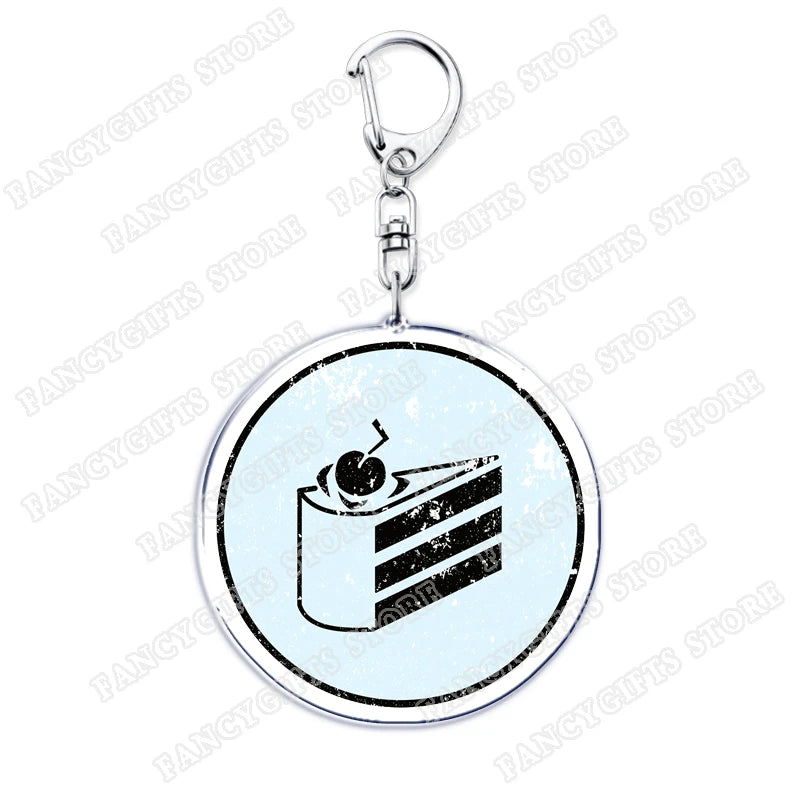 Popular Video Game Keychains for Accessories Bag Glados Aperture Laboratories Science Keyrings Jewelry Gamer Fans Gaming Gifts