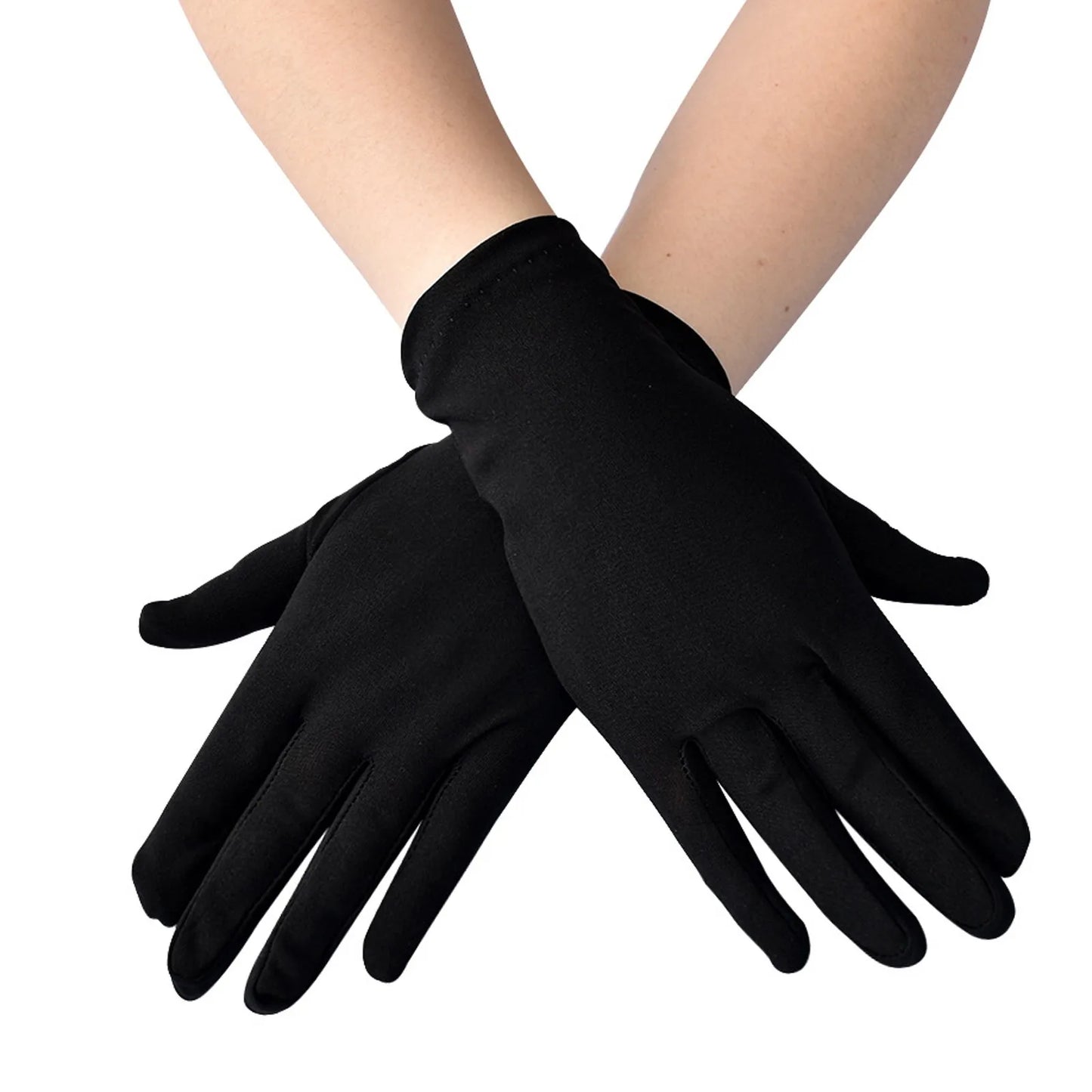 Woman Gloves Work Gloves Milk Silk Gloves Solid Color Non-Slip Household Gloves Breathable Serving Waiters Mittens