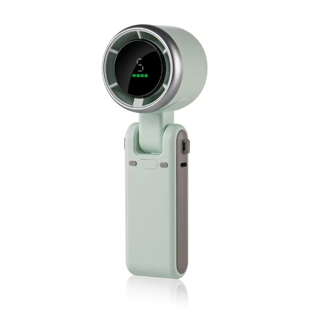 Portable 5-speed Handheld Fan 3600mAh USB Charging High Speed Fan Foldable Desk Fan Outdoor