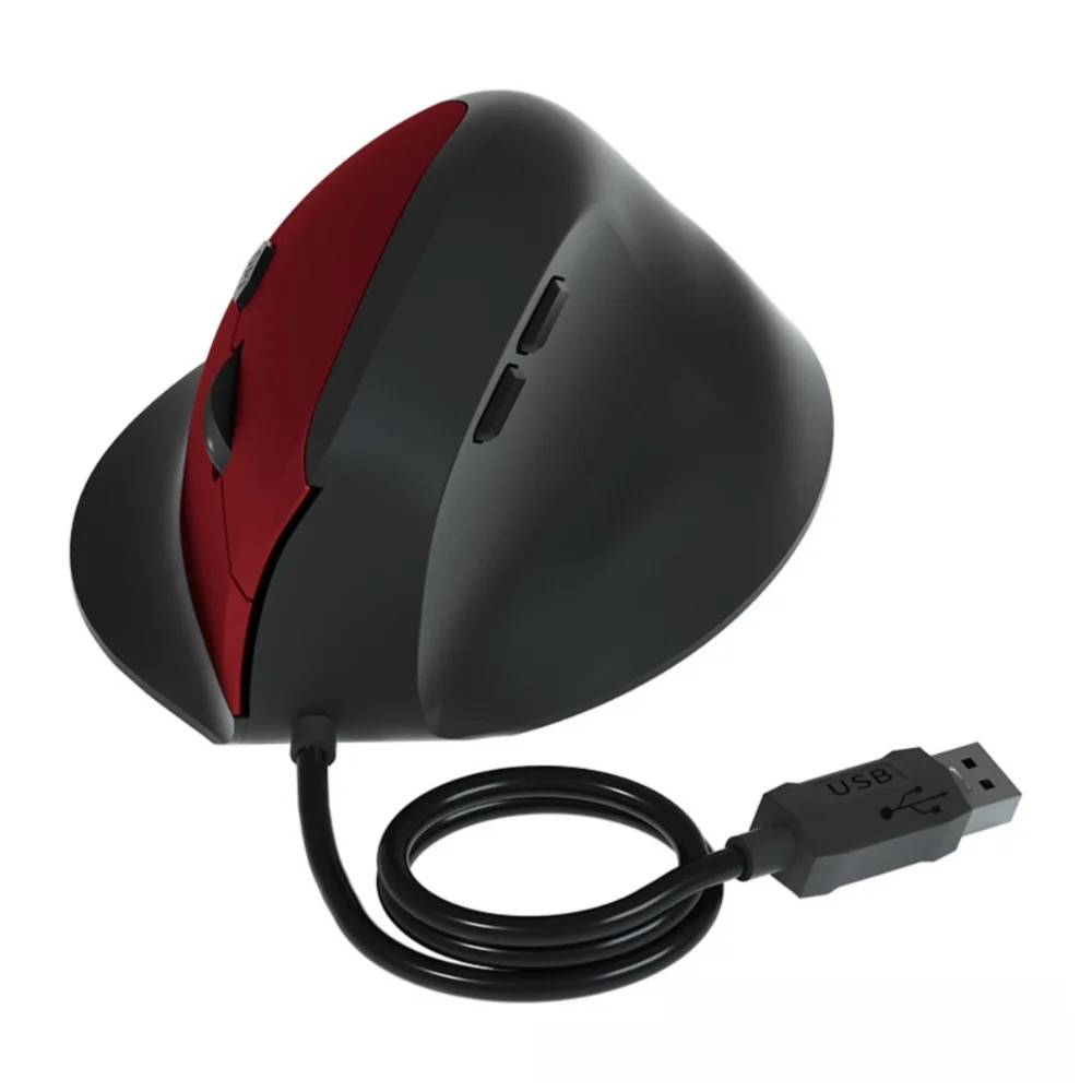 800/1200/1600DPI 2.4G Ergonomic Optical Mouse 6 Mute Buttons Comfortable Gaming Mice ABS Vertical Mouse Gaming Mice Office