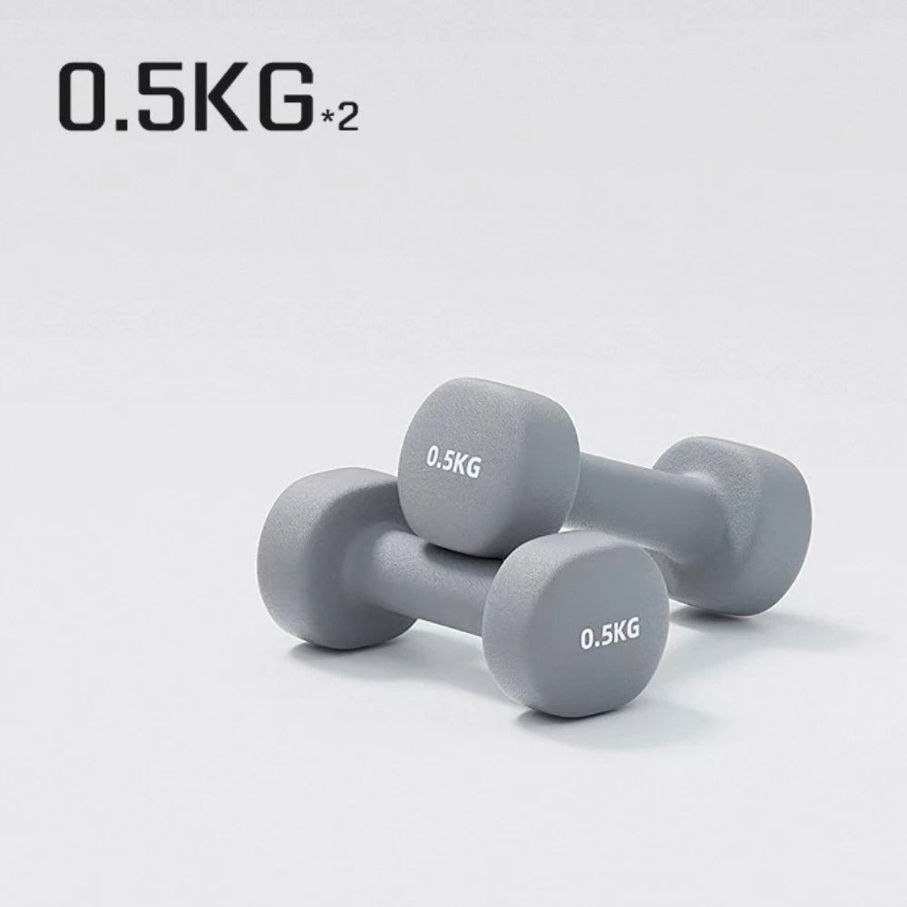 2Pcs 0.5kg Women's Dumbbell Neoprene Dumbbell Fitness Equipment Arm Muscle Training Bodybuilding For Women Fitness Equipment