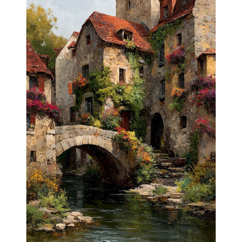 Painting by numbers Landscape Handpainted Art 40x50cm DIY Paint by numbers Adults crafts Number painting Home decor