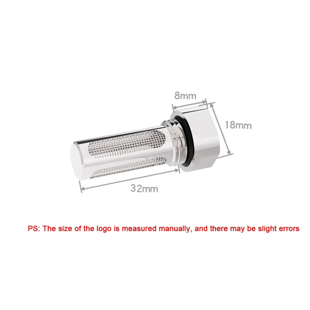 FREEZEMOD Computer Water Cooling Tank Built-in Filter, Reservoir Impurities Filtering Mesh