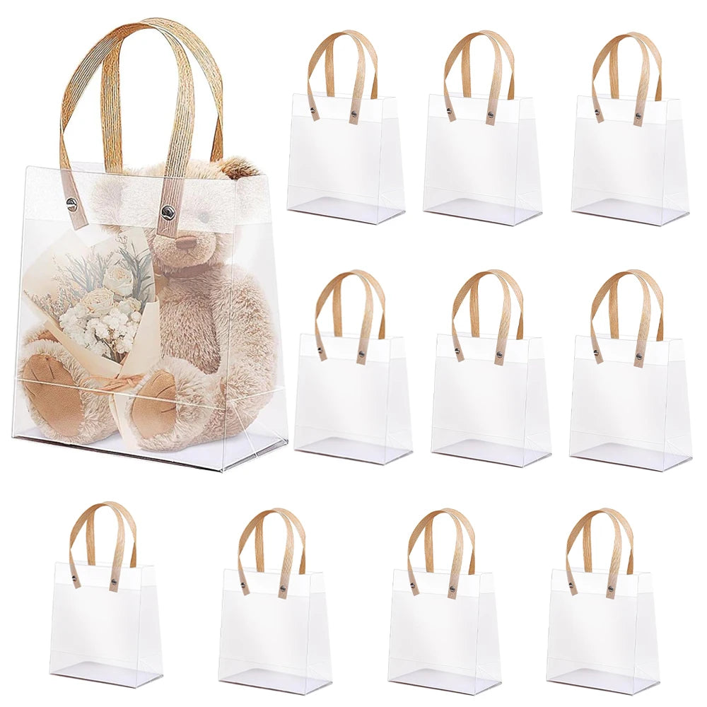 10/20PCS Holiday gift bag Eco-friendly Companion Gift Candy Bagholiday gift Birthday gift bag, anniversaries,Frosted Tote Bag
