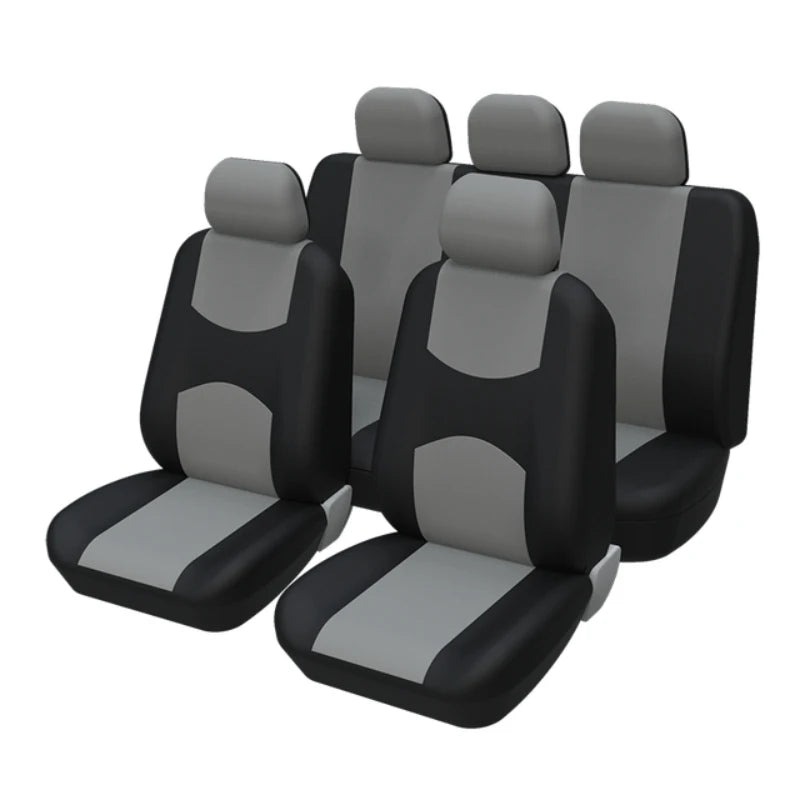 AUTOYOUTH Unique Flat Cloth Car Seat Cover ( Detachable Headrests and Solid Bench) Interior Accessories Universal Car Seat Cover