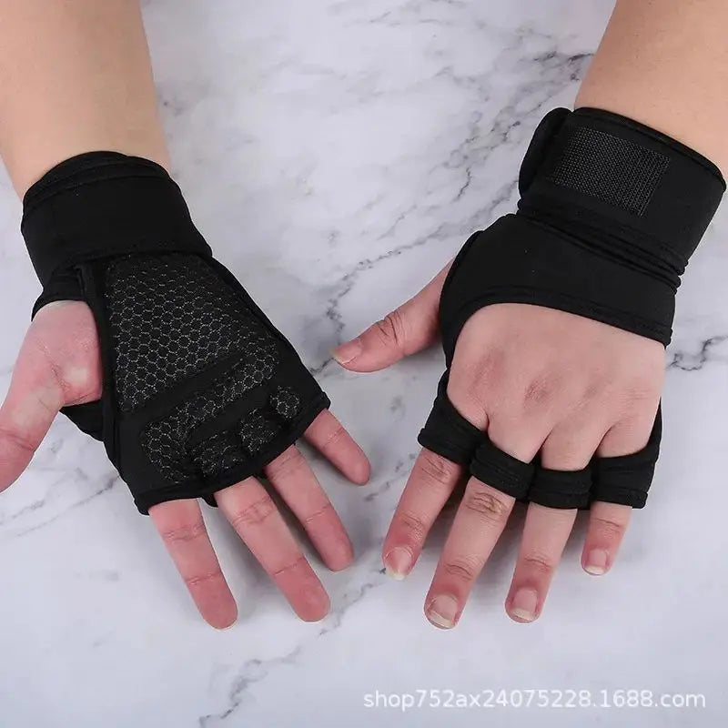 New Training Sport Gloves for Men Women Workout Gloves Fitness Body Building Weightlifting Gym Hand Wrist Palm Protector Gloves