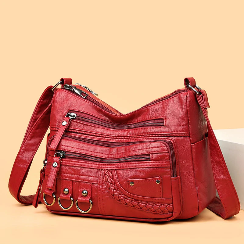 2023 New Ladies Soft Leather Bags High Quality Purses And Handbags Famous Designer Crossbody Shoulder Bag For Women Sac A Main