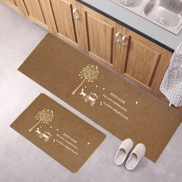 Door Floor Mat Japanese-style Door Mat Rectangle Non-Slip Foot Pad Home Welcome Carpet for Hallway Bath Kitchen Doormat