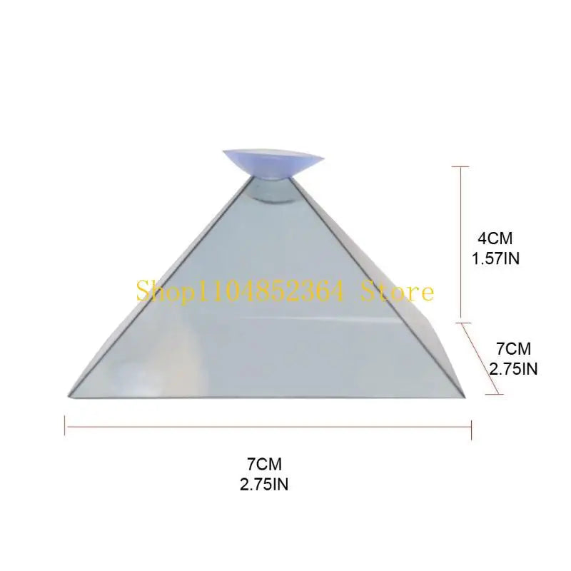 Smartphone 3D Hologram Projector 360-Degree Images 3D Projector Stands Projector Py-ramid Any Smartphones