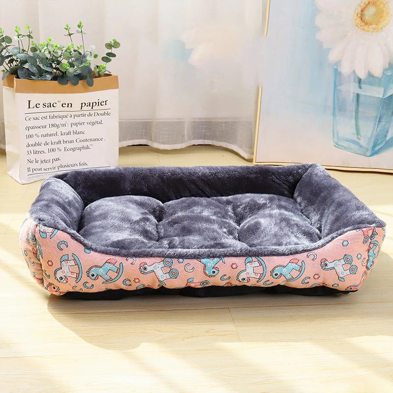 Pet dog bed, sofa cushion, seasonal pet supplies, soft and comfortable supplies, large, medium, and small household cat beds