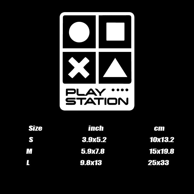 “PLAY STATION” STICKERs,for game player lover,funny&creative with high quality sticker for cars trucks motorcycles &laptops!