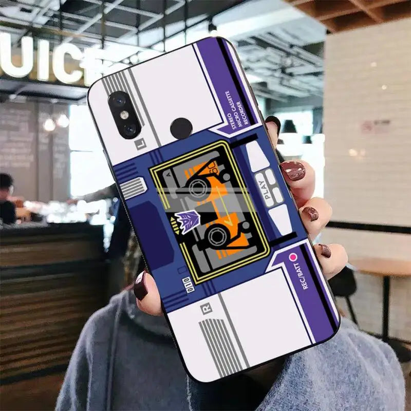 Vintage Cassette Tape Retro Phone Case for Xiaomi mi 5 6 8 9 10 lite pro SE Mix 2s 3 F1 Max2 3