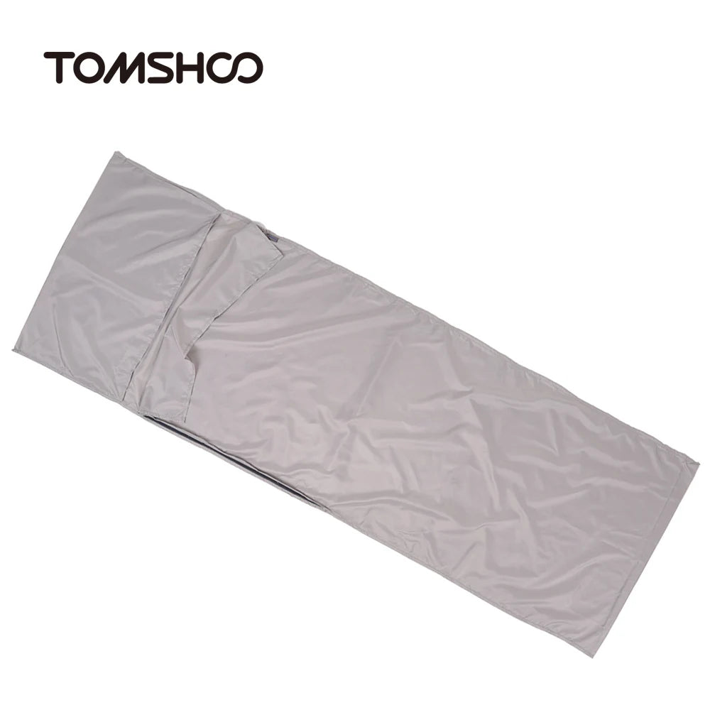 Outdoor Travel Camping Hiking Polyester Pongee Healthy Sleeping Bag Liner with Pillowcase Lightweight Business Trip Hotel