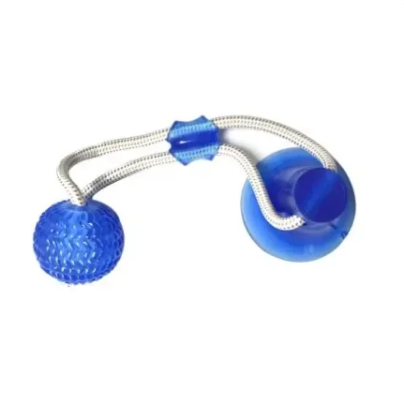 Dog Toys Pet Puppy Interactive Suction Cup Push TPR Ball Toys Molar Bite Toy Elastic Ropes Dog Tooth Cleaning Chewing Supplies