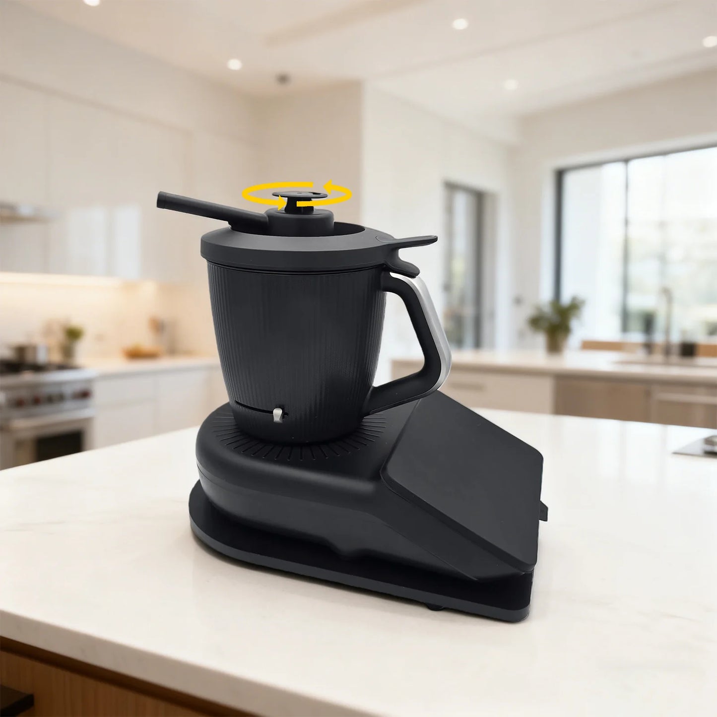Steam Diverter Compatible with Thermomix TM7 – 360° Rotating Steam Deflector with, Kitchen Cabinet Protection