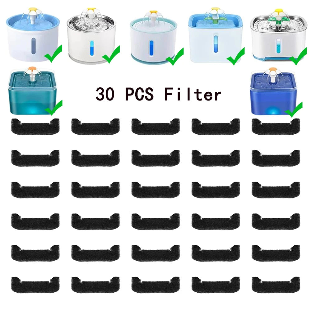 Replacement Filters for Cat Water Fountain Activated Carbon Replacement Filters Pet Cat Water Dispenser Filters Accessorie