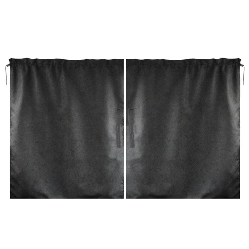 Car Privacy Curtains Universal Divider Curtain Between Rear Seat Auto Blackout Sun Shades Side Window Covers
