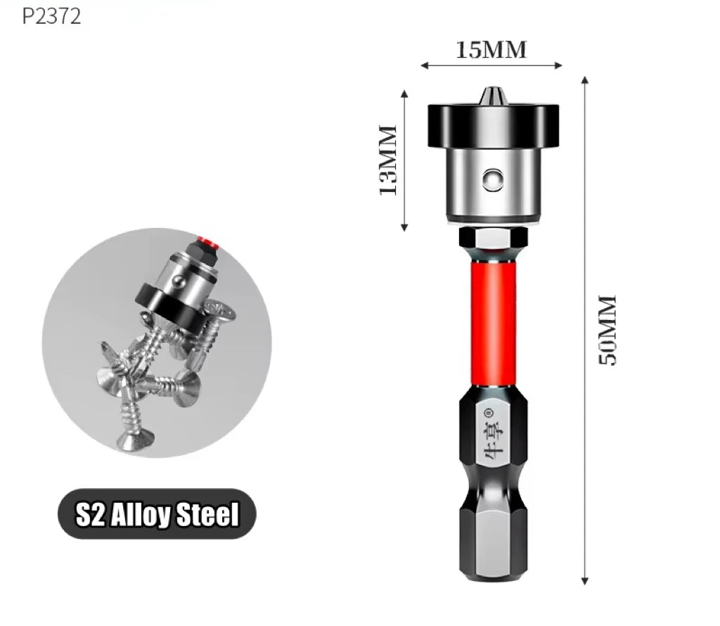 Magnetic Positioning Screwdriver Bits Drywall Screw Bit wide Gypsum Board Plasterboard Screws Locating Batch Head Drilling Tools