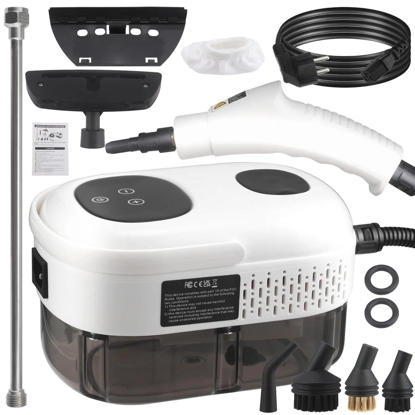 High-Temperature Steam Cleaner,2800W Heavy-Duty ,For Kitchen Grease & Range Hood Cleaning