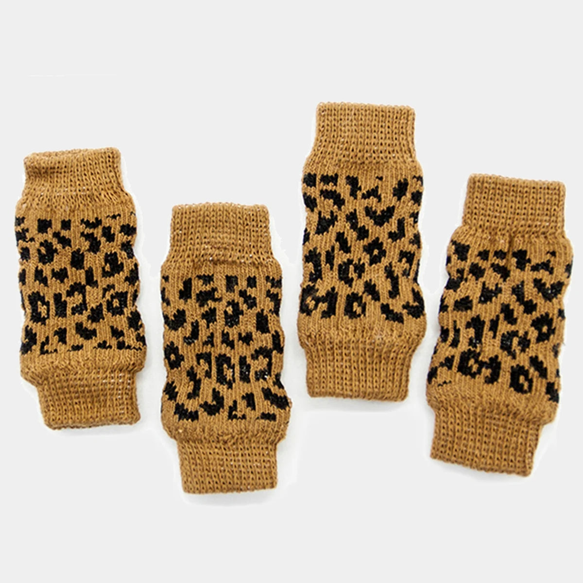 4Pc/Set Pet Dog Cat Knee Pads Winter Knitted Leg Warmers Summer Anti-dirty Sock Covers Elastic Dog Leg Sleeves Small Medium Dogs