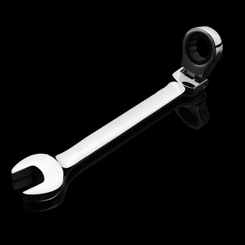Ratchet Wrench 8-24mm Metric Combination Wrench Flex Head Ratcheting Wrench Chrome Vanadium Steel Spanner Quick Repair Tool