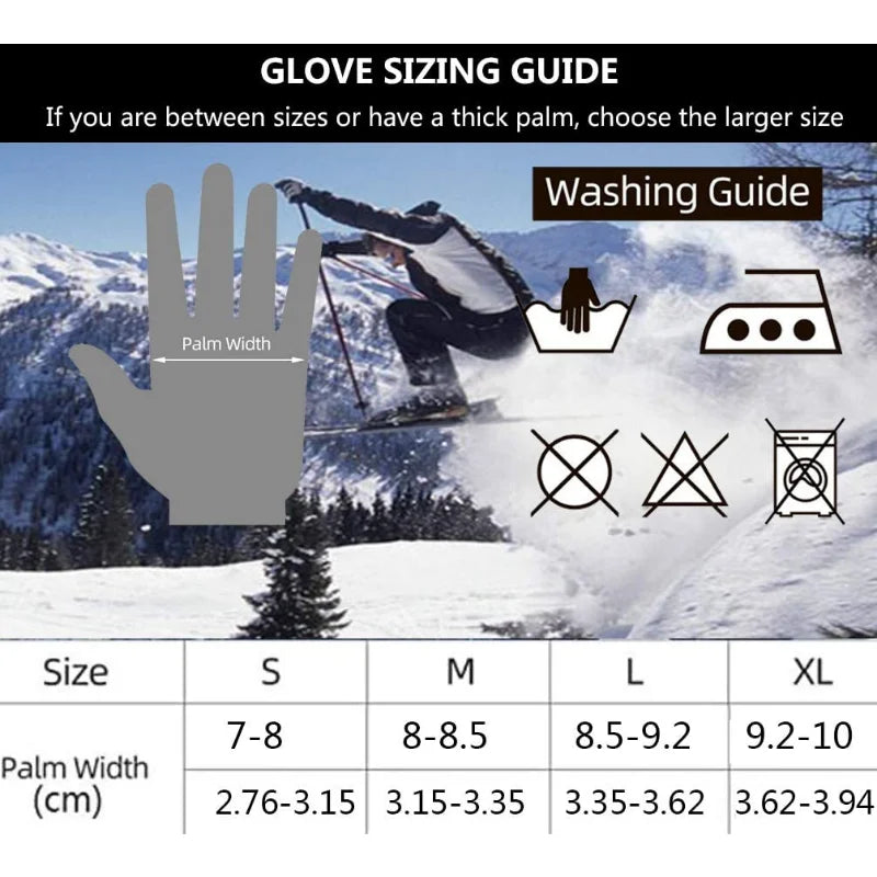 1pcs Winter Gloves -20℉ Thinsulate Thermal Gloves Cold Weather Warm Gloves Running Gloves Touchscreen Bike Gloves for Men Women
