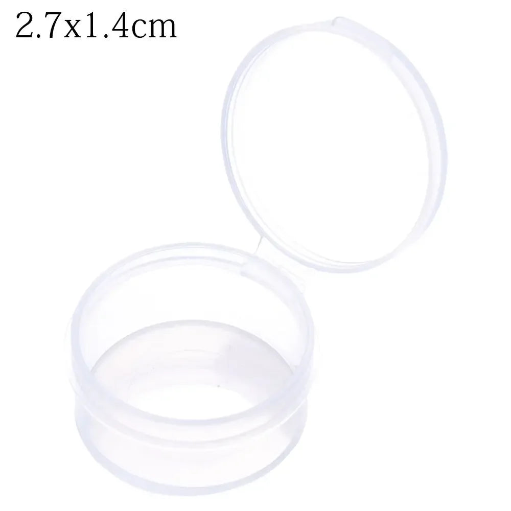 1Pcs Plastic Transparent Storage Box Small Items Sundries Jewelry Organizer Case Beads Container Pill Chip Box Tools Accessories