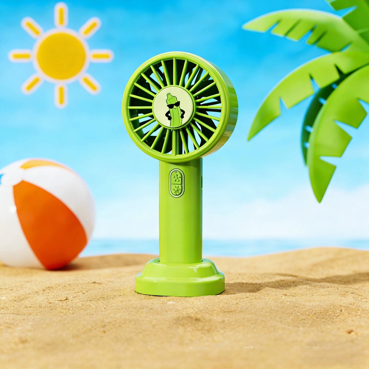 Portable Mini Handheld Fan Fruit Design Simple Fun 3-Speed Adjustable Rechargeable Summer Cool Fan
