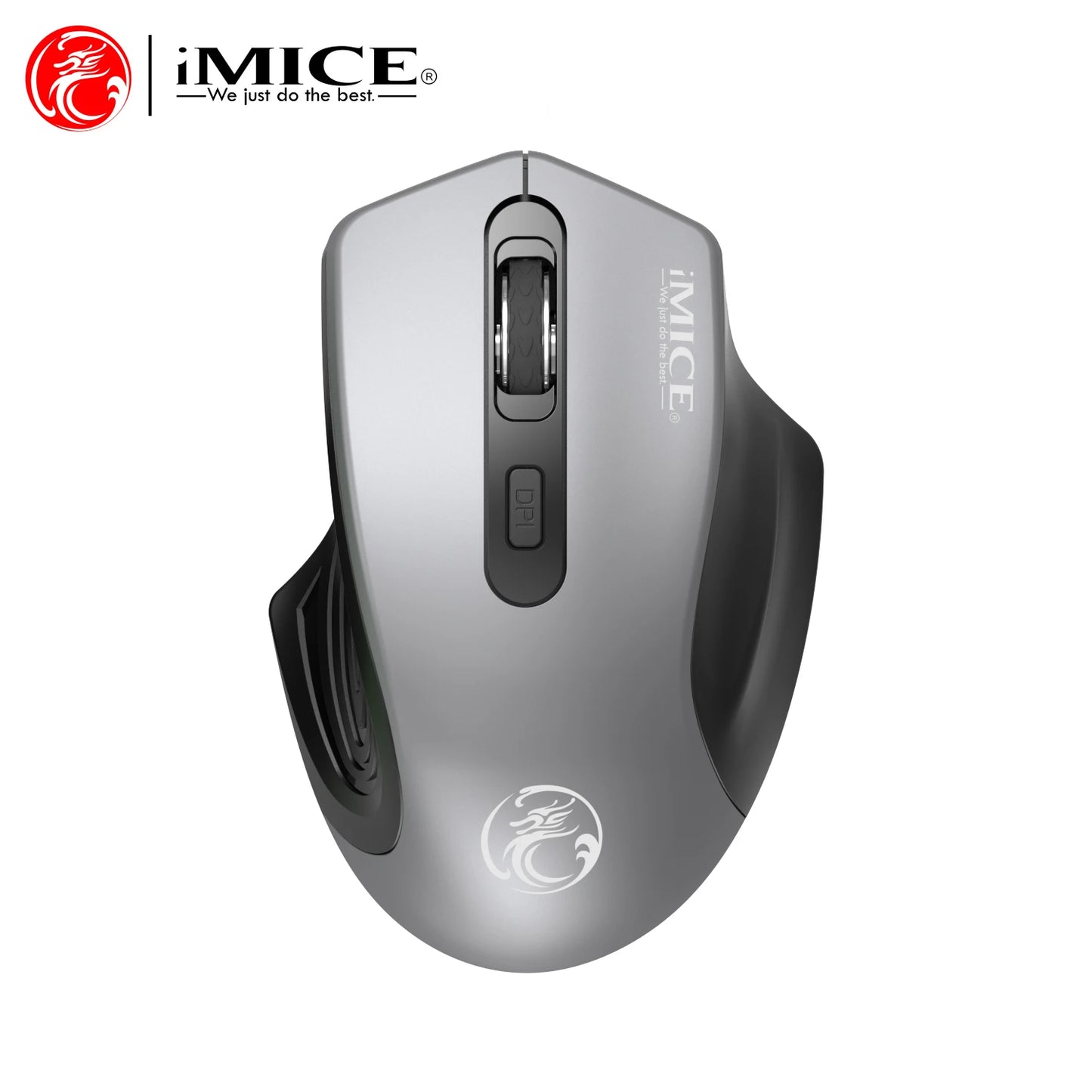 IMICE Wireless Mouse 2.4G Silent Mouse 4Buttons 1600DPI Optical Computer Mouse Ergonomic Battery Mice For Office Laptop PC