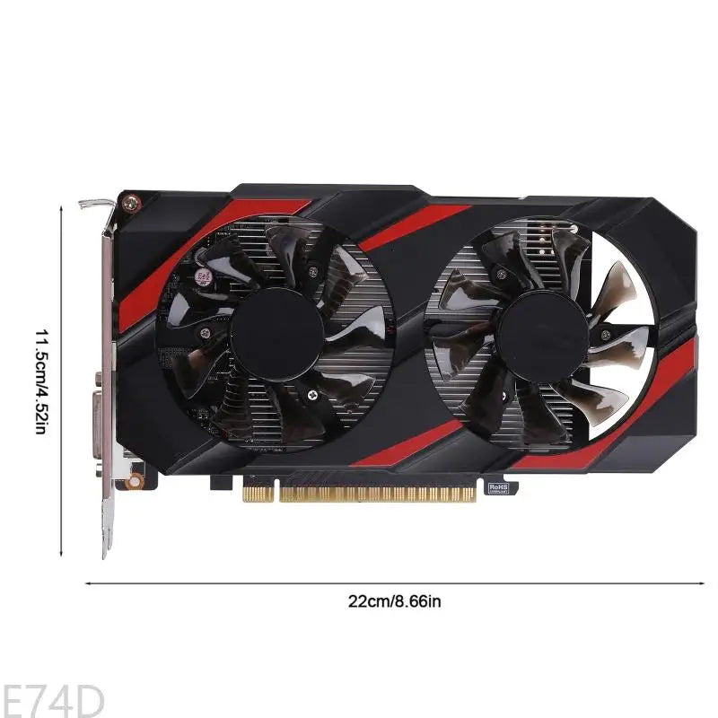 E74D GTX1050 Computer High Definition Graphics Cards 4GB 128Bit DDR5 Video VGA Card PCI for Express 3.0 Slot for Desktop Comp