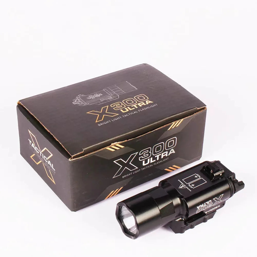Surefir X300U Scout Light Gun Light Lanterna Rifle Strobe Flashlight Fit 20mm Rail Airsoft Hanging FlashlightHunting