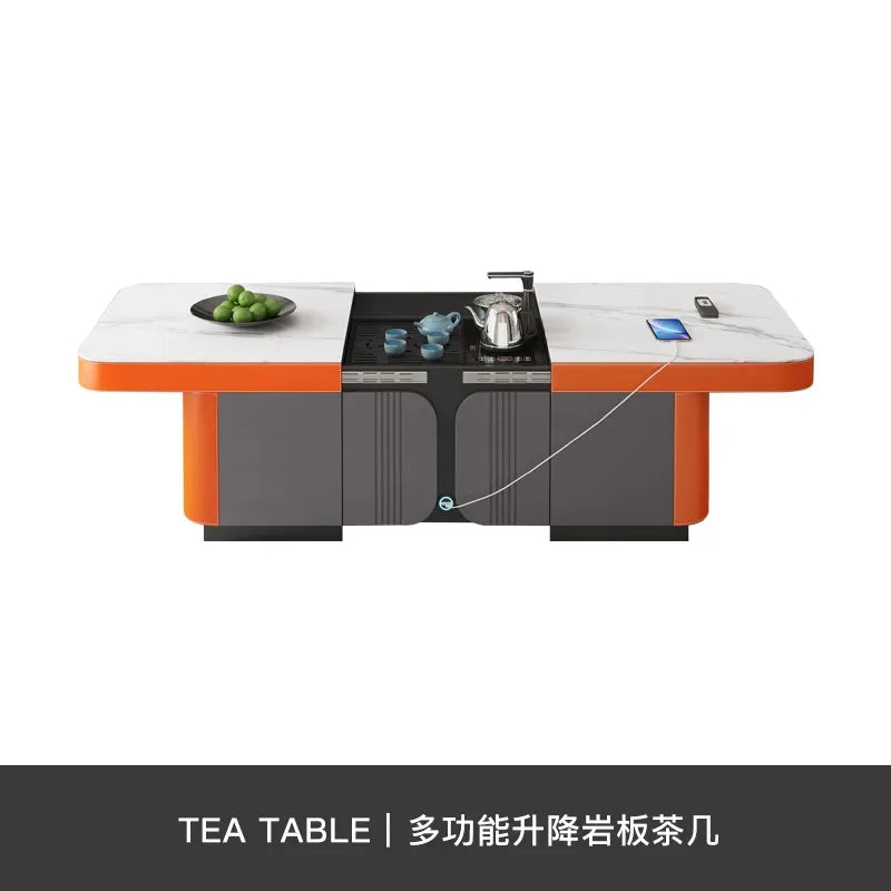 Coffee Table TV Cabinet Combination Modern Lifting Multi-Function Retractable Kung Fu Table Small Apartment Living Room Home