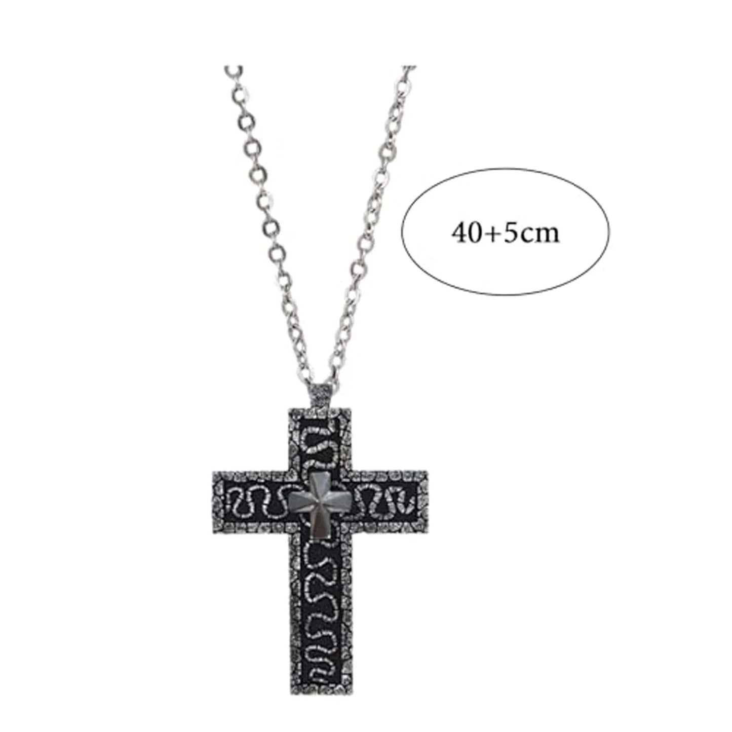 2025, Squid Necklace Set, Cross Shaped Necklace With Compartmen, Necklace With Cross Shaped Necklace Pendant Desig