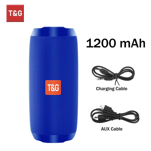 TG117 Bluetooth Speakers Portable Wireless Sound Box Outdoor Loudspeaker Waterproof Stereo Surround Supports TF Radio