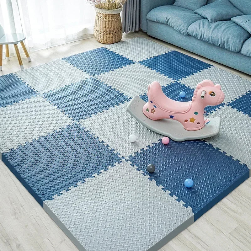 New 30*30cm Thicken Sports Gym Mat Protection EVA Leaf Grain Floor Mats Yoga Fitness Non-Slip Splicing Rugs Shock Room Play Mats