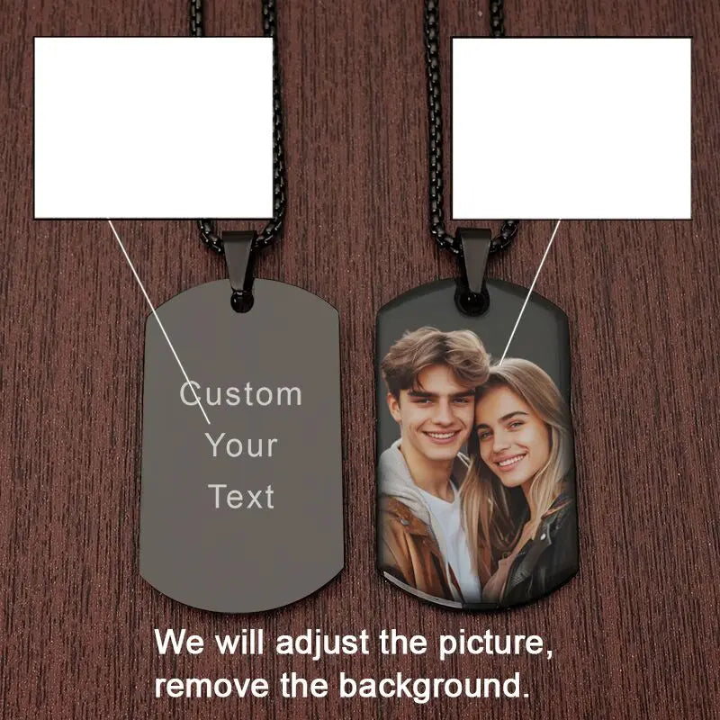 photo necklace custom stainless steel happy birthday photo necklace personalized Custom Picture Necklace picture necklace custom