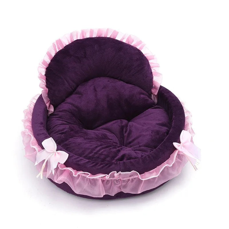 New Cute Princess Bed Pet Cat Supplies Cat Kennel Four Seasons Universal Soft and Comfortable Kennel