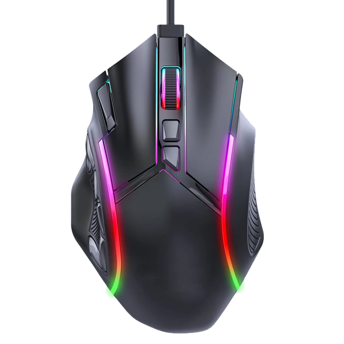 12800DPI Gaming Mouse RGB Gaming Mouse Gaming Mouse RGB Wired 12800DPI 12 Keys Macro Definition Computer Replacement Accessories