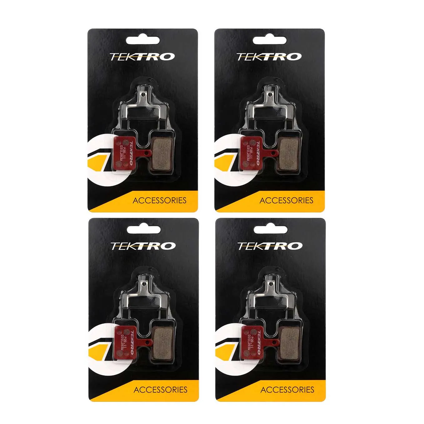 TEKTRO P20.11 Semi-Metallic Brake Pads for Mountain Bike Disc Brake Systems - High Friction, Durable & Quiet Performance