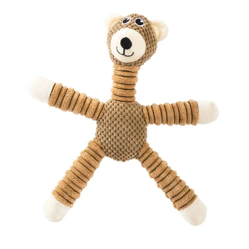 Plush Dog Toy Cute Stuffed Animal Toy for Small Medium Dogs Teething Chew Toy for Puppy Interactive Playmate Reduces Anxiety