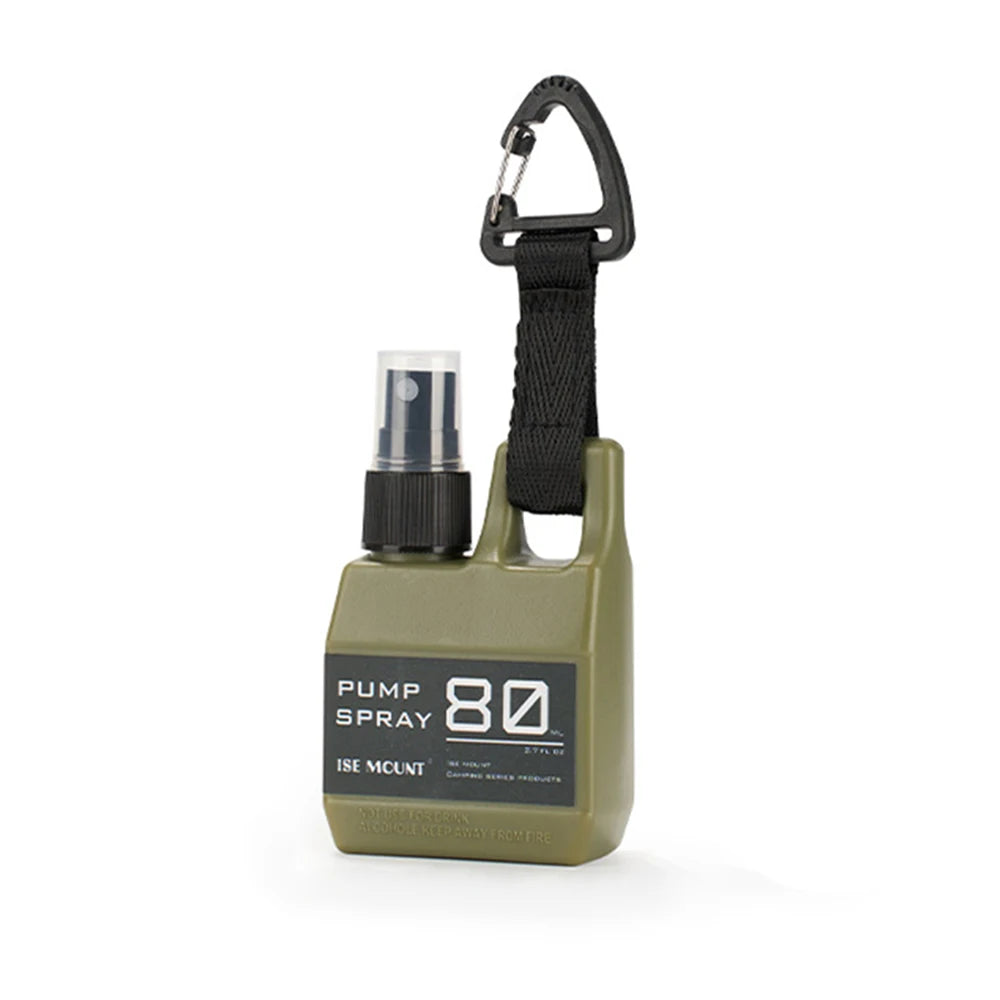 Spray Bottle Pump with Buckle Portable Outdoor Camping Travel Spray Bottle Cosmetic Container Alcohol Perfume Refillable