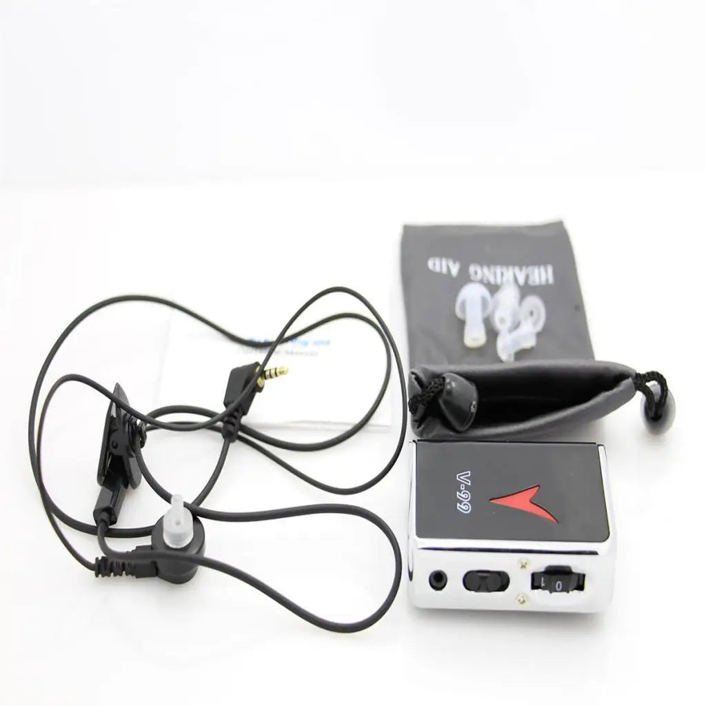 Hearing Aid Sound Amplifier V-99 Pocket Hearing Aid Audifonos High Power Divice Adjustable Tone Digital Aid Ear Durable Earphone