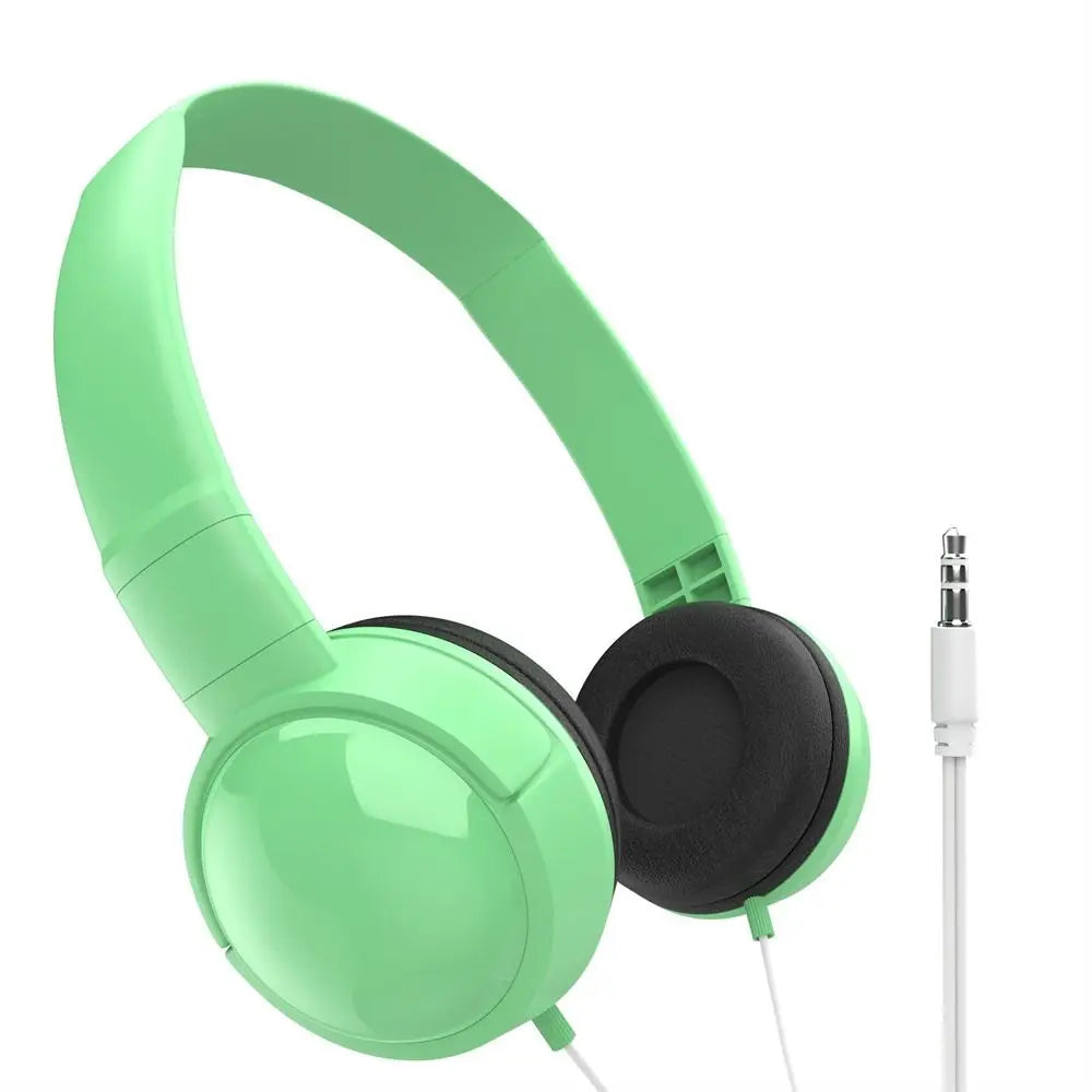 Music Earbuds Over Ear Wierd Headphones HiFi Stereo Music Stereo 3.5mm Headset Adjustable Audio Bass Macaron Headphone Tablet