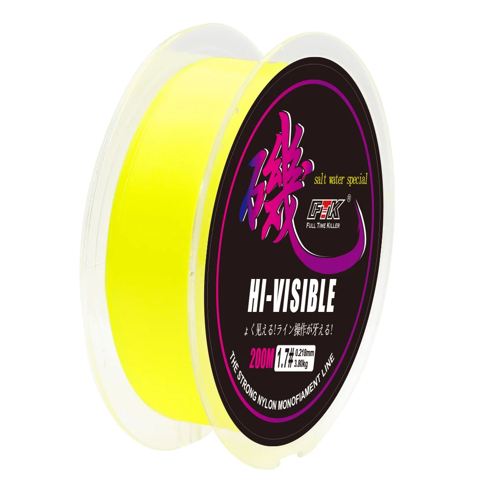 FTK 200M Rock Fishing Line Semi Floating Boat For Sea Saltwater Fishing Super Wear-resistant And Strong Fishing Equipment