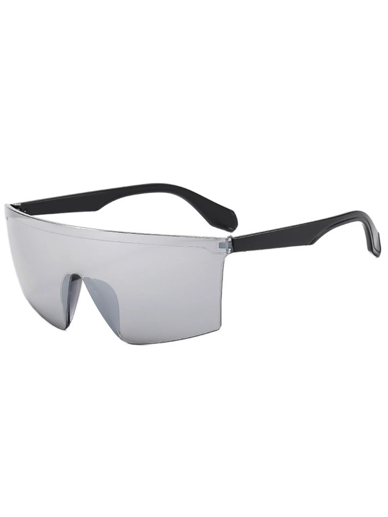 1PC, same style for men and women, stylish glasses, new model, large frame, vibrant colors, trendy, lens-integrated design, perf