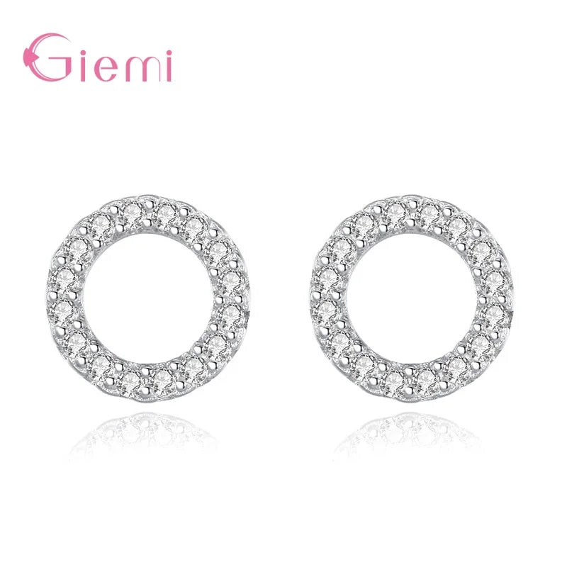 Top Sale Fine 925 Sterling Silver Jewelry Sets for Women Wedding Engagement Shiny Austrian Crystal Zircon Stones Inlay Paved Set