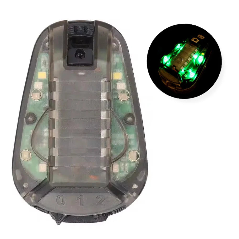 Tactical Helmet Light Green Red Strobe Waterproof Outdoor Survival Safety Signal Flash Lamp Hunting Militar Airsoft LED Lights